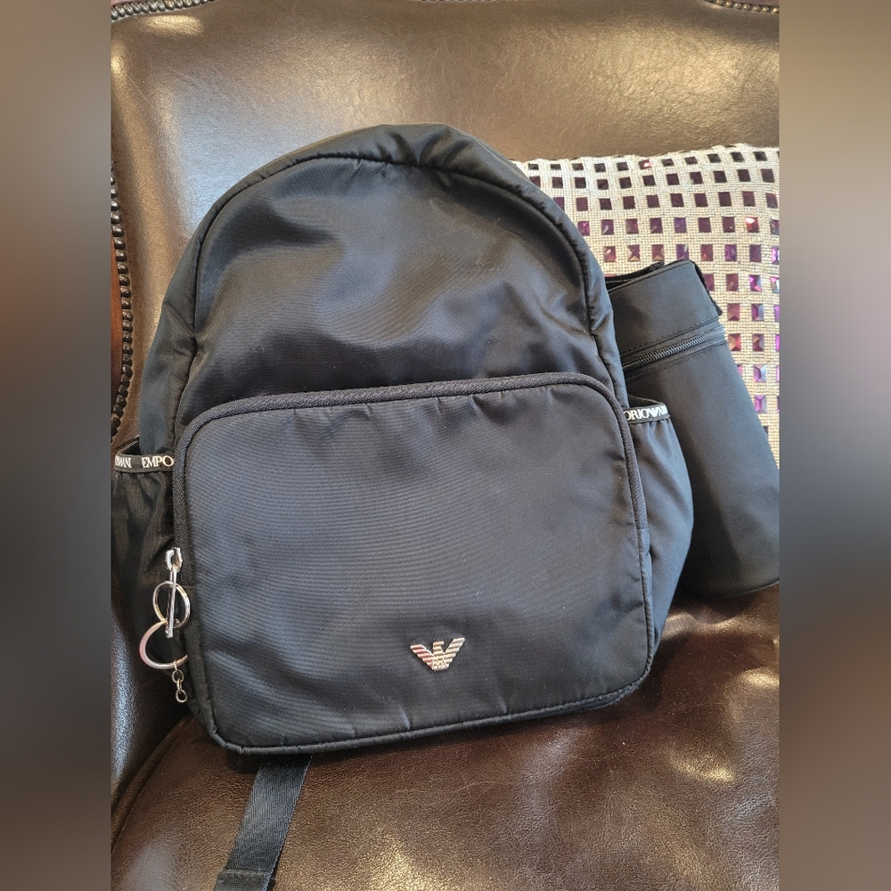Emporio Armani Backpack with Water  Bottle Case